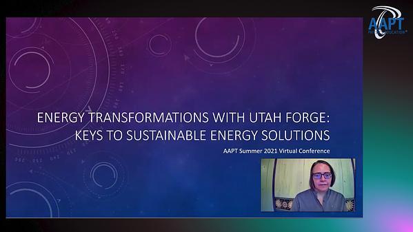 Energy Transformations with Utah FORGE: Keys to Sustainable Energy Solutions