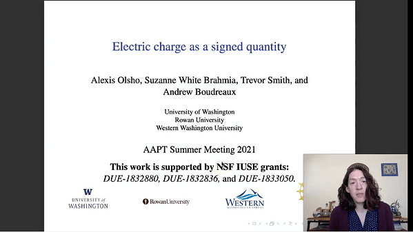 Electric charge as a signed quantity