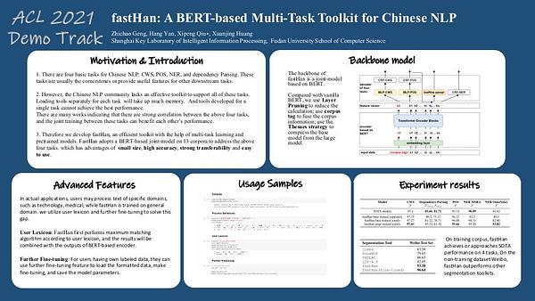 fastHan: A BERT-based Multi-Task Toolkit for Chinese NLP