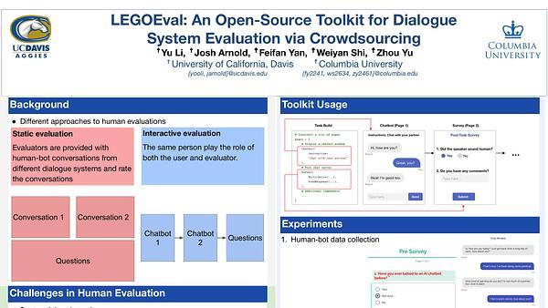 LEGOEval: An Open-Source Toolkit for Dialogue System Evaluation via Crowdsourcing