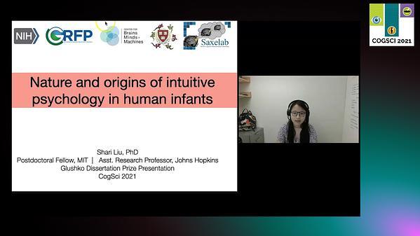 Nature and origins of intuitive psychology in human infants
