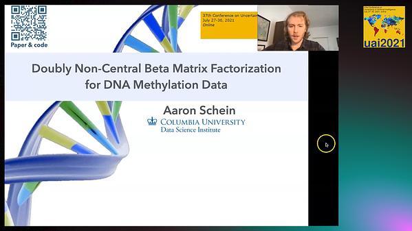 Doubly Non-Central Beta Matrix Factorization for DNA Methylation Data