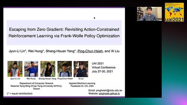 Escaping from Zero Gradient: Revisiting Action-Constrained Reinforcement Learning via Frank-Wolfe Policy Optimization