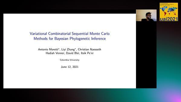 Variational Combinatorial Sequential Monte Carlo Methods for Bayesian Phylogenetic Inference