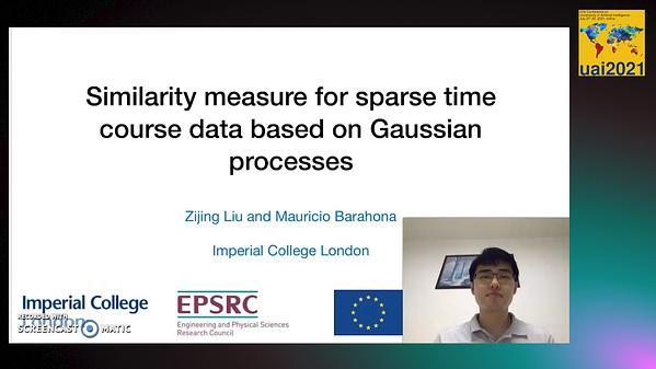 Similarity Measure for Sparse Time Course Data Based on Gaussian Processes