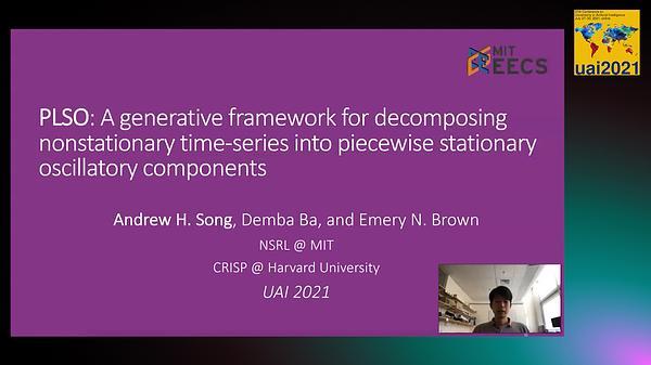 A generative framework for decomposing nonstationary time-series into piecewise stationary oscillatory components