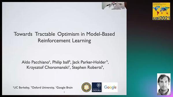 Towards Tractable Optimism in Model-Based Reinforcement Learning