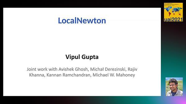 LocalNewton: Reducing Communication Bottleneck for Distributed Learning