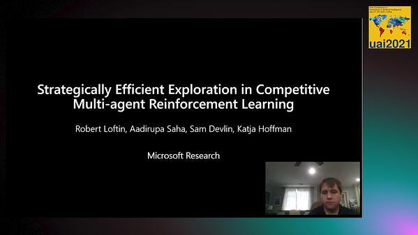 Strategically Efficient Exploration in Competitive Multi-agent Reinforcement Learning