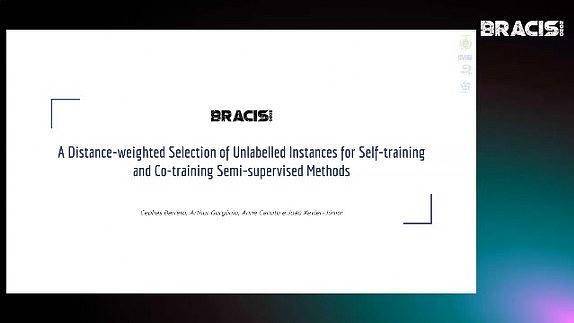 A Distance-weighted Selection of Unlabelled Instances for Self-training and Co-training Semi-supervised Methods