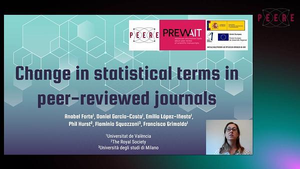 Change in statistical terms in peer-reviewed journals