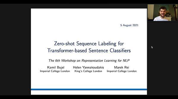 Zero-shot Sequence Labeling for Transformer-based Sentence Classifiers