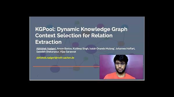 KGPool: Dynamic Knowledge Graph Context Selection for Relation Extraction