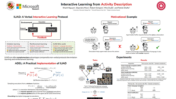 Interactive Learning from Activity Description