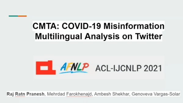 CMTA: COVID-19 Misinformation Multilingual Analysis on Twitter