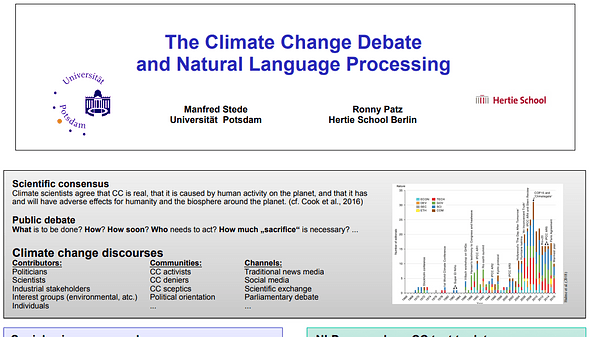 The climate change debate and natural language processing