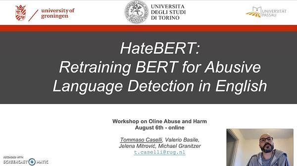 HateBERT: Retraining BERT for Abusive Language Detection in English