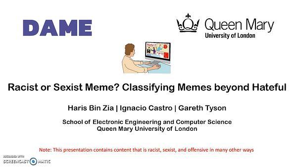 Racist or Sexist Meme? Classifying Memes beyond Hateful