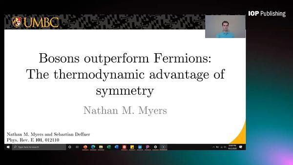 Bosons Outperform Fermions: The Thermodynamic Advantage of Symmetry
