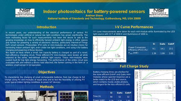 Indoor photovoltaics for battery-powered sensors