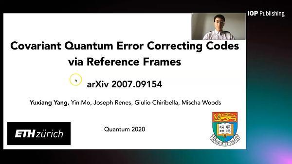Covariant Quantum Error Correcting Codes via Reference Frames