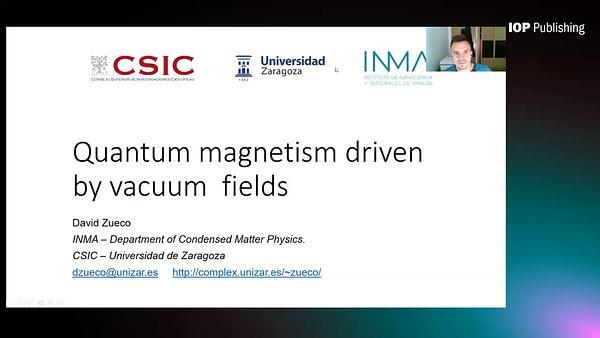Quantum magnetism driven by vacuum fields