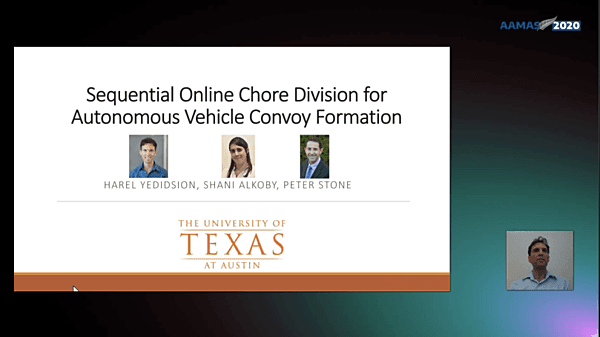 Sequential Online Chore Division for Autonomous Vehicle Convoy Formation