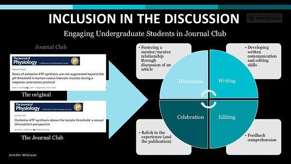 Inclusion in the discussion: Engaging Undergraduate Students in Journal Club