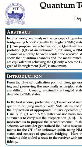 Quantum Teleportation: A Perspective from the Degree of Entanglement