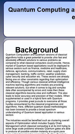 Quantum Computing and Applied Quantum Optimization Models to accelerate every sector of economy as compared to its classical counterpart