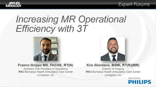 Increasing MR Operational Efficiency with 3T