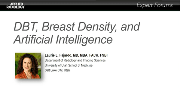 DBT, Breast Density, and Artificial Intelligence
