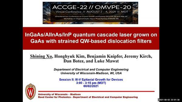 III-V Epitaxial Growth for Devices II