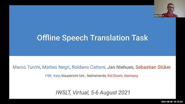 International Conference on Spoken Language Translation (IWSLT) - Part 2