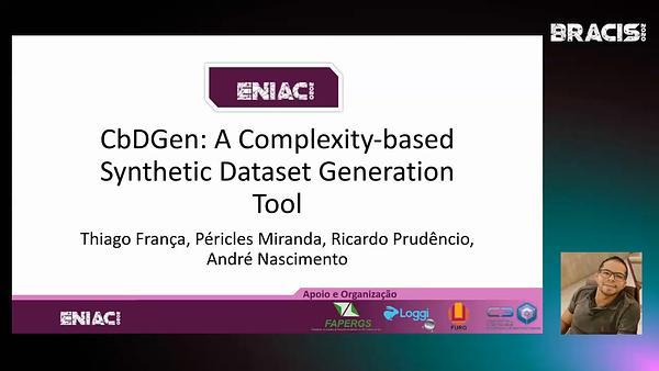 CbDGen: A Complexity-based Synthetic Dataset Generation Tool