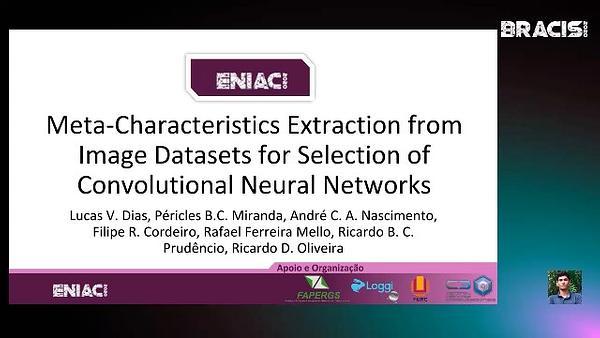 Meta-Characteristics Extraction from Image Datasets for Selection of Convolutional Neural Networks