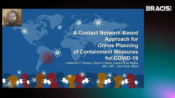 A Contact Network-Based Approach for Online Planning of Containment Measures for COVID-19