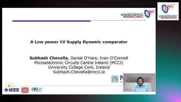 A Low-Power 1-V Supply Dynamic Comparator