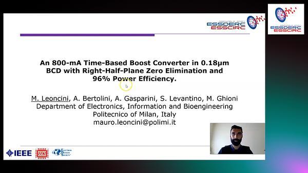 An 800-mA Time-Based Boost Converter in 0.18µm BCD with Right-Half-Plane Zero Elimination and 96% Power Efficiency