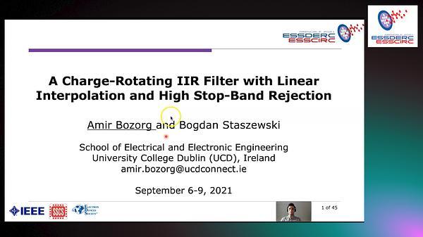 A Charge-Rotating IIR Filter with Linear Interpolation and High Stop-Band Rejection