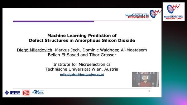 Machine Learning Prediction of Defect Structures in Amorphous Silicon Dioxide