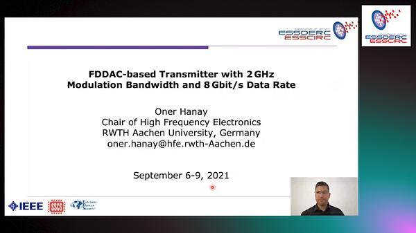 FDDAC-Based Transmitter with 2 GHz Modulation Bandwidth and 8 Gbit/s Data Rate