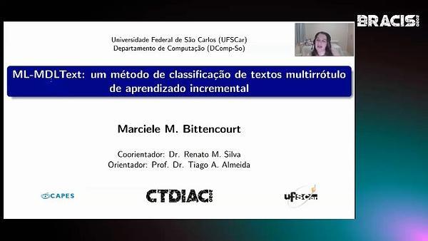 ML-MDLText: um método de classificação de textos multirrótulo de aprendizado incremental