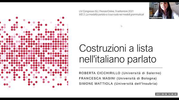 Costruzioni a lista nell'italiano parlato