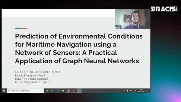 Prediction of Environmental Conditions for Maritime Navigation using a Network of Sensors: A Practical Application of Graph Neural Networks