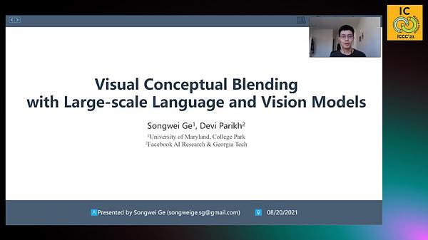 Visual Conceptual Blending with Large-scale Language and Vision Models