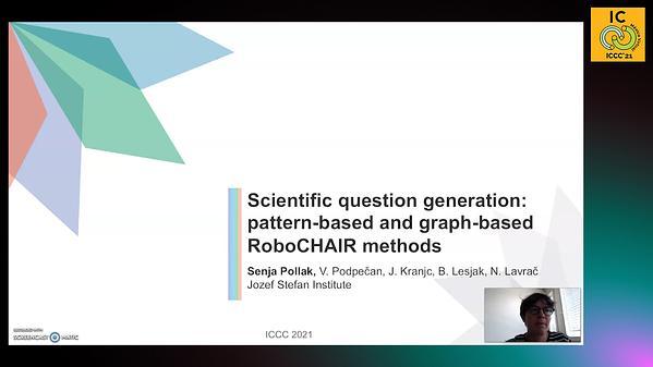 Scientific question generation: pattern-based and graph-based RoboCHAIR methods
