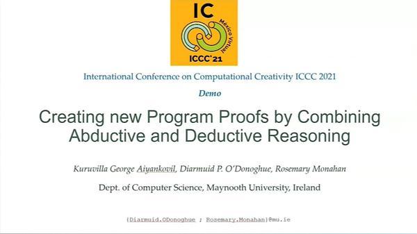 Creating new Program Proofs by Combining Abductive and Deductive Reasoning