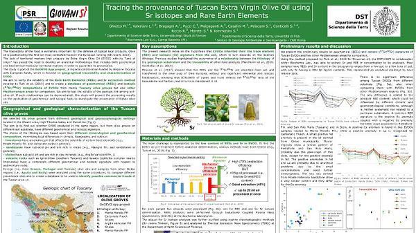 Tracing the provenance of Tuscan Extra Virgin Olive Oil using Sr isotopes and Rare Earth Elements