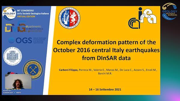 Complex deformation pattern of the October 2016 central Italy earthquakes from DInSAR data